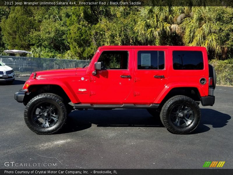 Firecracker Red / Black/Dark Saddle 2015 Jeep Wrangler Unlimited Sahara 4x4