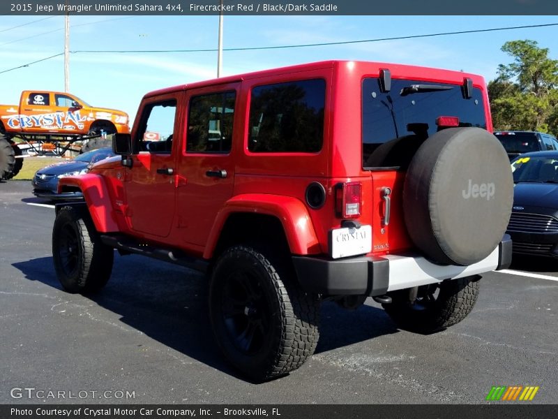 Firecracker Red / Black/Dark Saddle 2015 Jeep Wrangler Unlimited Sahara 4x4