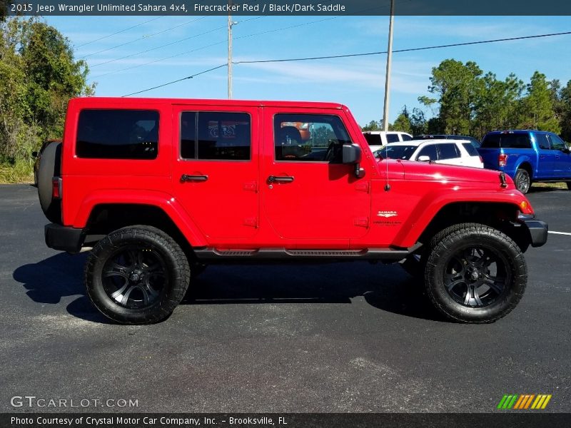 Firecracker Red / Black/Dark Saddle 2015 Jeep Wrangler Unlimited Sahara 4x4