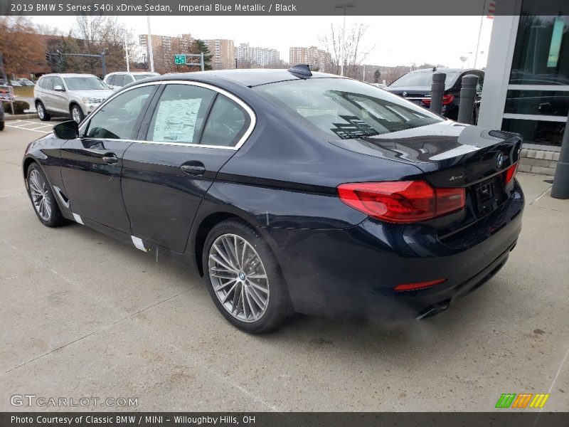 Imperial Blue Metallic / Black 2019 BMW 5 Series 540i xDrive Sedan