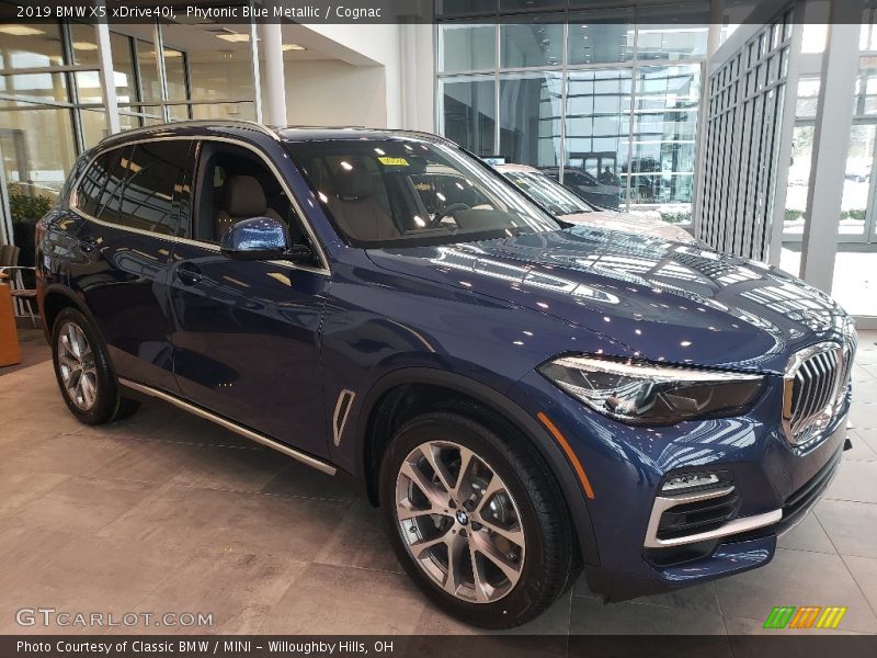 Phytonic Blue Metallic / Cognac 2019 BMW X5 xDrive40i