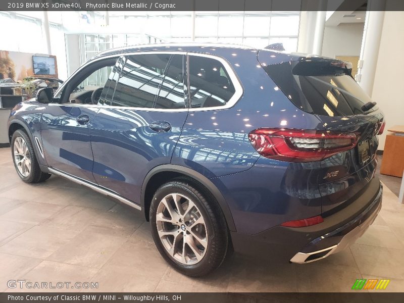 Phytonic Blue Metallic / Cognac 2019 BMW X5 xDrive40i