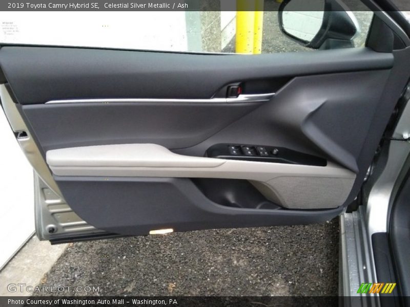 Celestial Silver Metallic / Ash 2019 Toyota Camry Hybrid SE