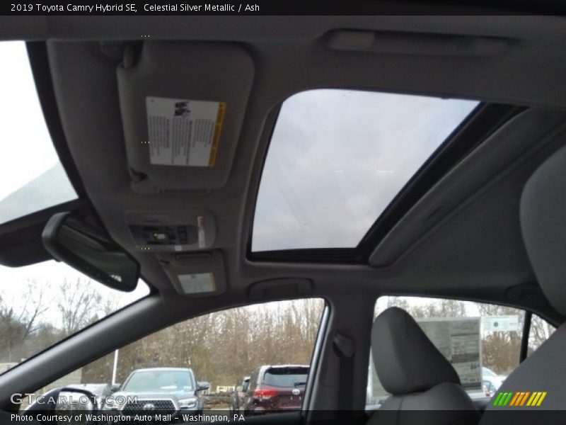 Celestial Silver Metallic / Ash 2019 Toyota Camry Hybrid SE