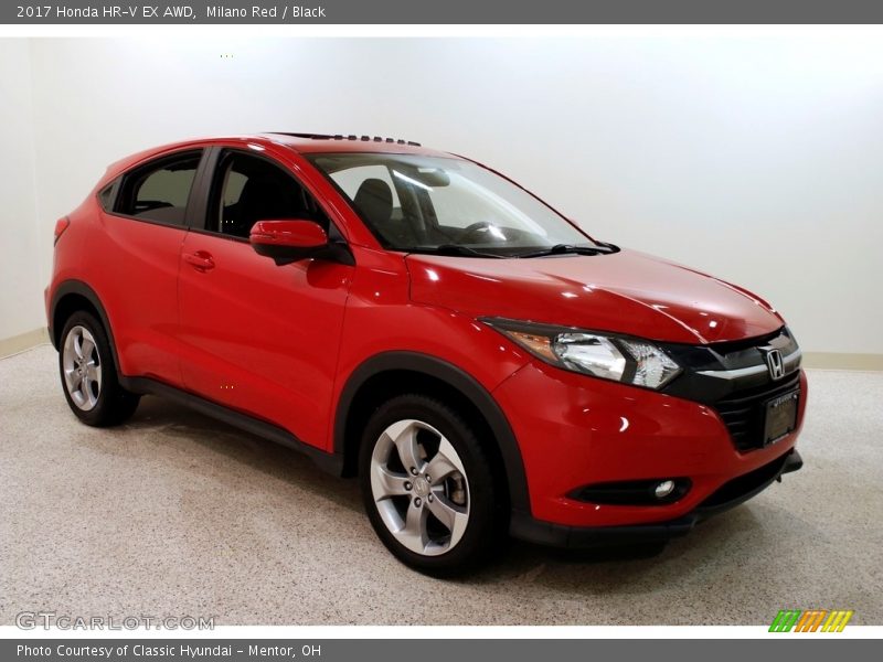 Milano Red / Black 2017 Honda HR-V EX AWD