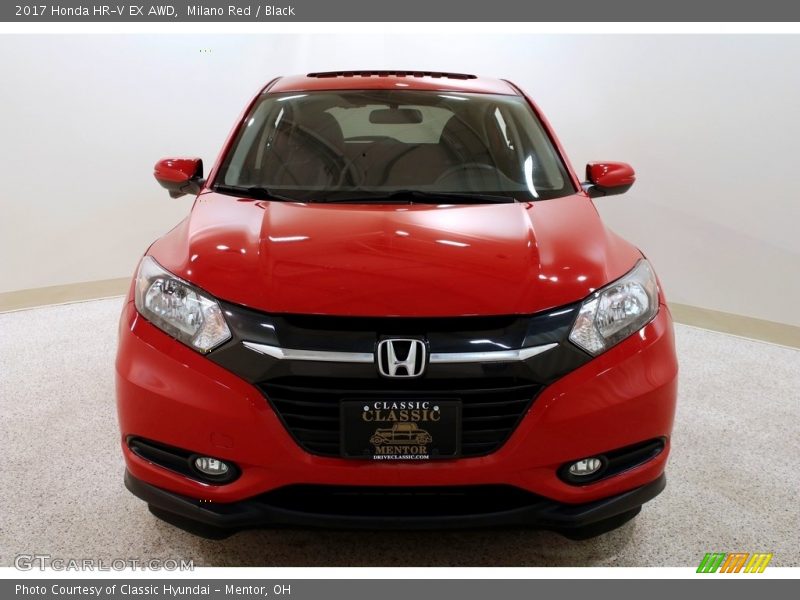 Milano Red / Black 2017 Honda HR-V EX AWD