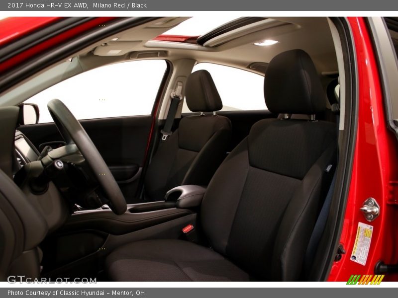 Milano Red / Black 2017 Honda HR-V EX AWD