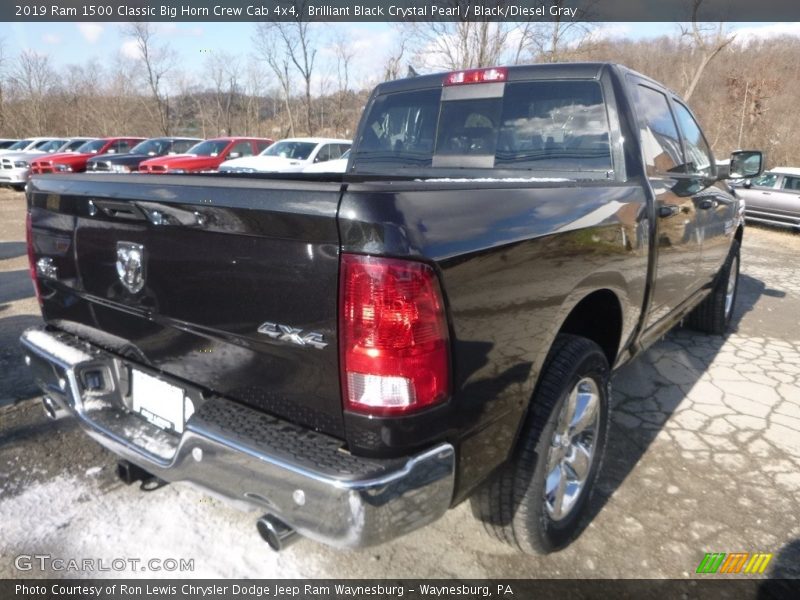 Brilliant Black Crystal Pearl / Black/Diesel Gray 2019 Ram 1500 Classic Big Horn Crew Cab 4x4