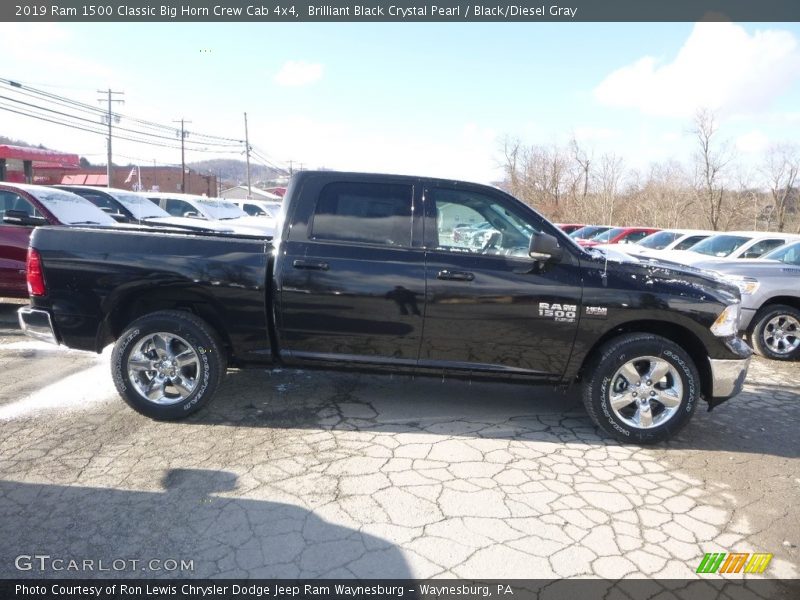 Brilliant Black Crystal Pearl / Black/Diesel Gray 2019 Ram 1500 Classic Big Horn Crew Cab 4x4