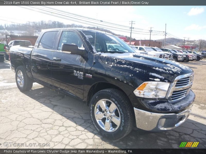 Brilliant Black Crystal Pearl / Black/Diesel Gray 2019 Ram 1500 Classic Big Horn Crew Cab 4x4