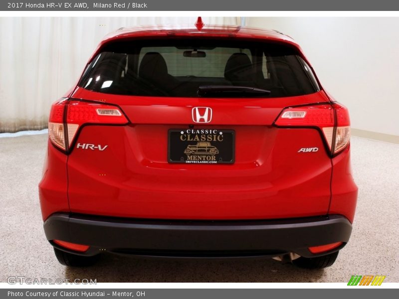 Milano Red / Black 2017 Honda HR-V EX AWD