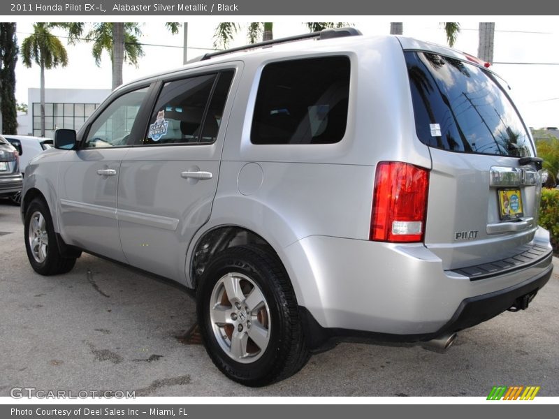 Alabaster Silver Metallic / Black 2011 Honda Pilot EX-L