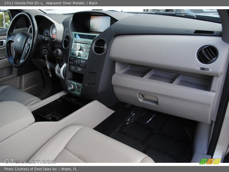 Alabaster Silver Metallic / Black 2011 Honda Pilot EX-L