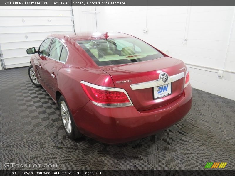 Red Jewel Tintcoat / Cocoa/Light Cashmere 2010 Buick LaCrosse CXL