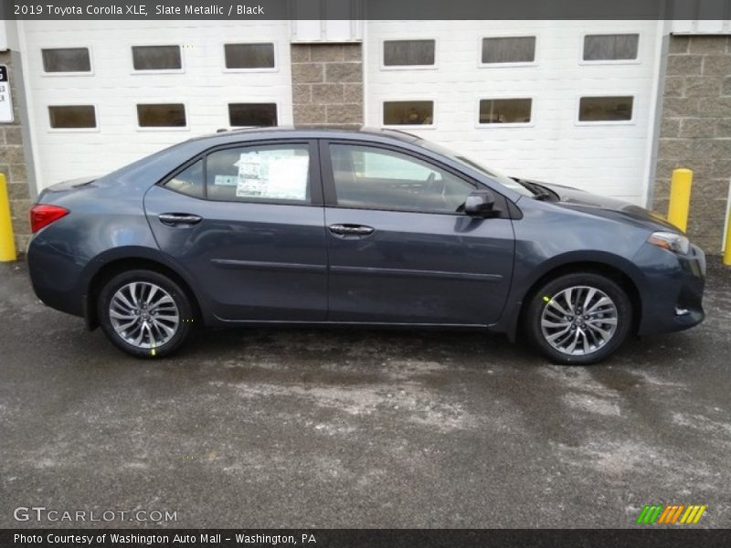 Slate Metallic / Black 2019 Toyota Corolla XLE
