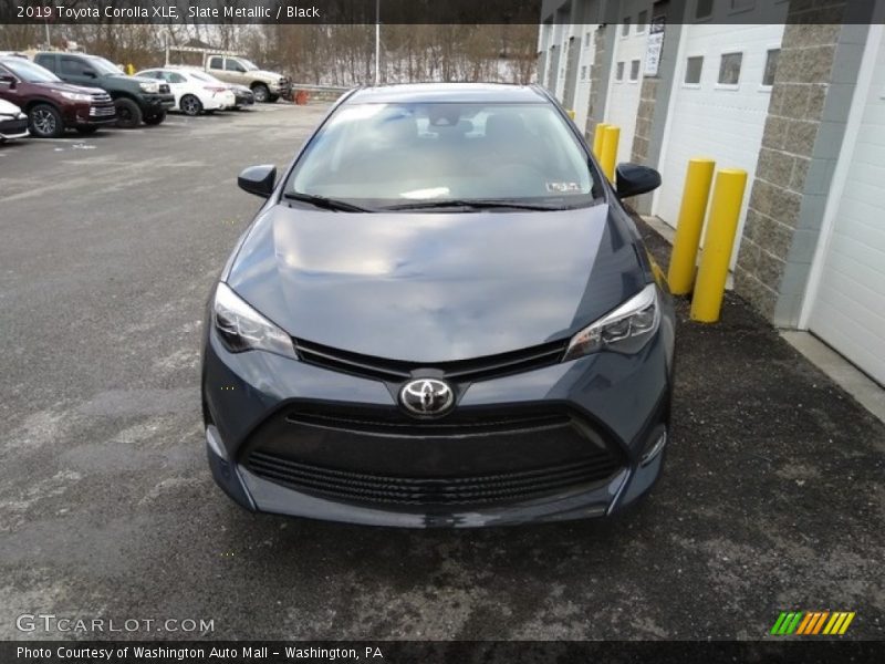 Slate Metallic / Black 2019 Toyota Corolla XLE
