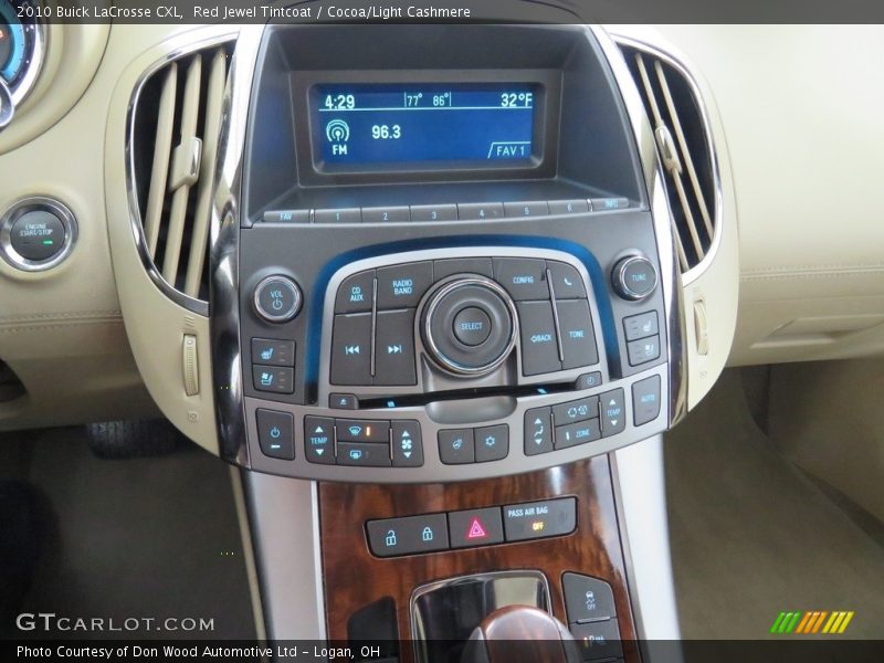 Red Jewel Tintcoat / Cocoa/Light Cashmere 2010 Buick LaCrosse CXL