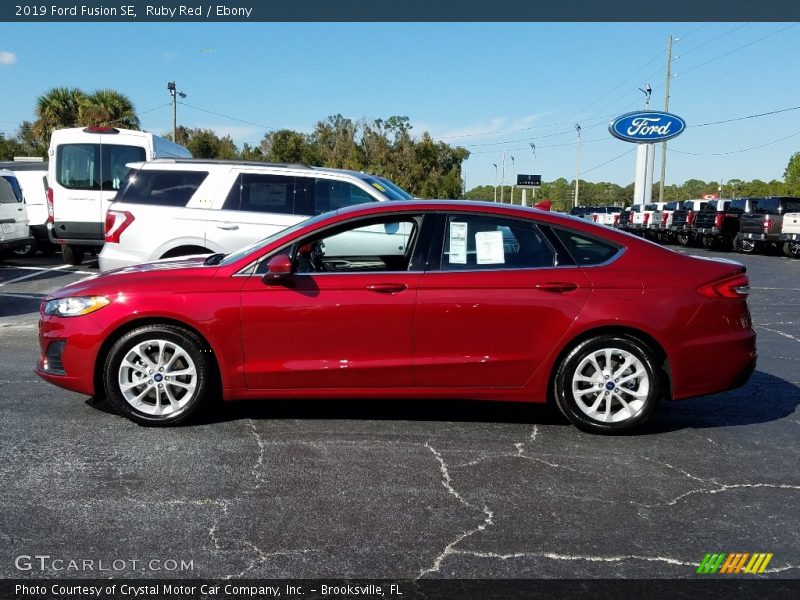 Ruby Red / Ebony 2019 Ford Fusion SE