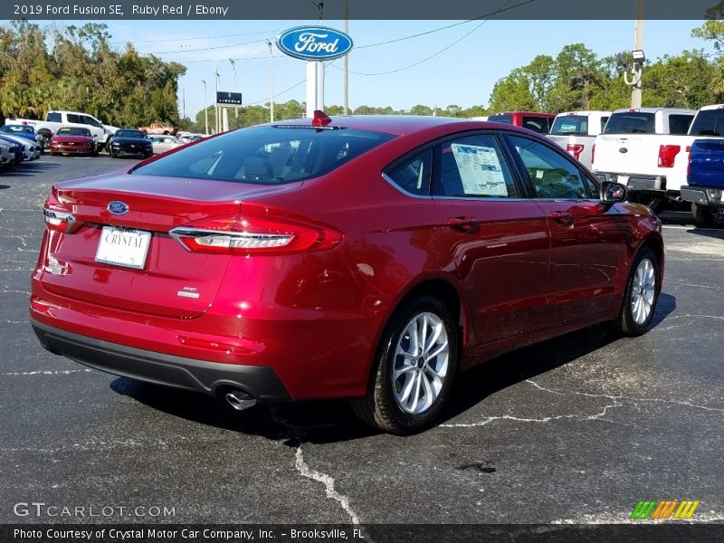 Ruby Red / Ebony 2019 Ford Fusion SE