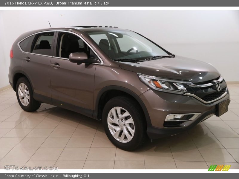 Urban Titanium Metallic / Black 2016 Honda CR-V EX AWD