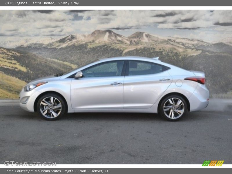 Silver / Gray 2016 Hyundai Elantra Limited