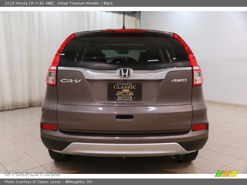 Urban Titanium Metallic / Black 2016 Honda CR-V EX AWD