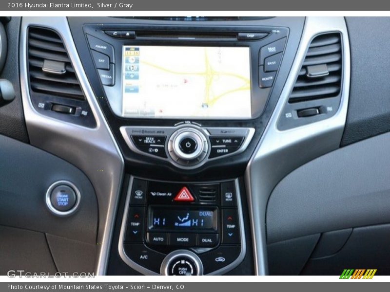 Silver / Gray 2016 Hyundai Elantra Limited