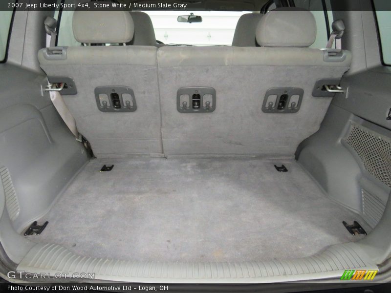 Stone White / Medium Slate Gray 2007 Jeep Liberty Sport 4x4