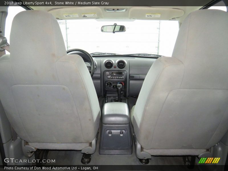 Stone White / Medium Slate Gray 2007 Jeep Liberty Sport 4x4