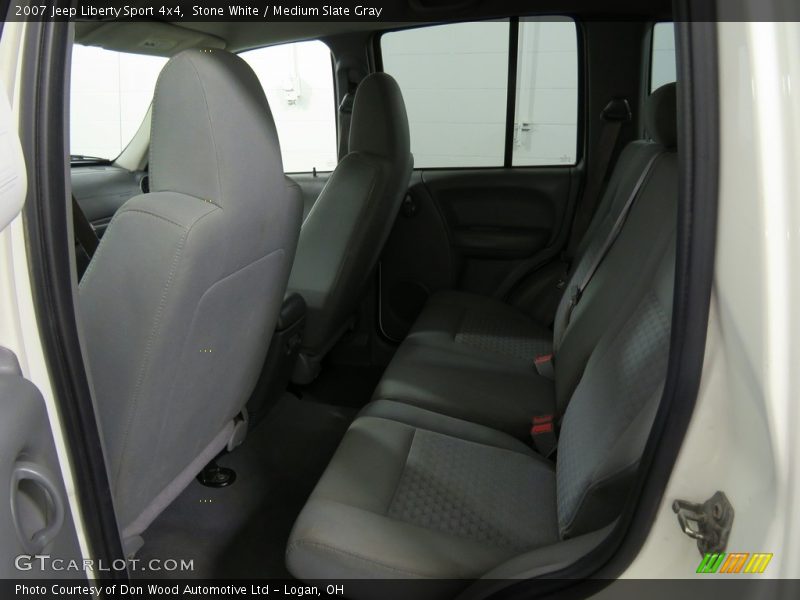Stone White / Medium Slate Gray 2007 Jeep Liberty Sport 4x4