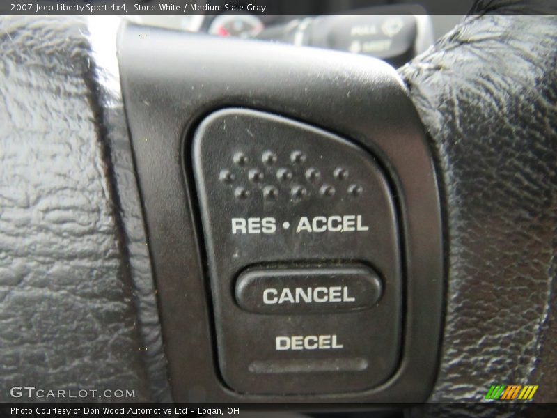 Stone White / Medium Slate Gray 2007 Jeep Liberty Sport 4x4