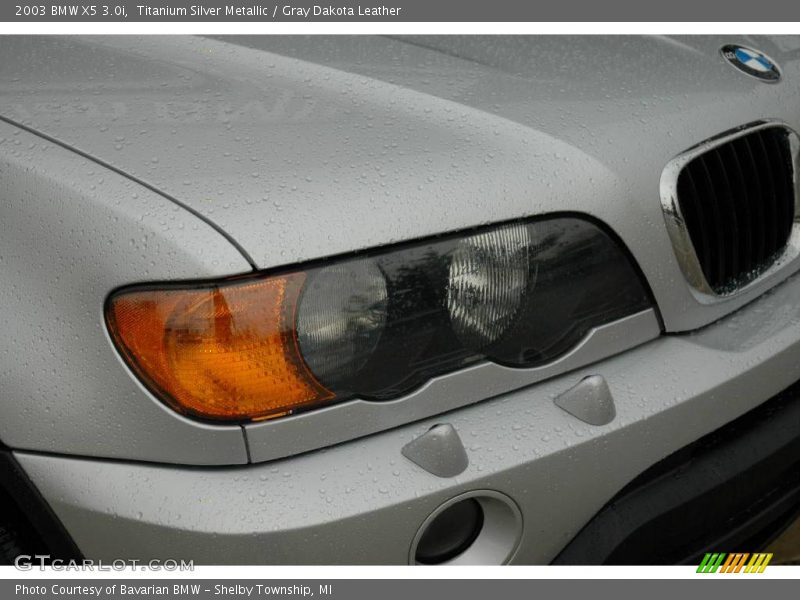 Titanium Silver Metallic / Gray Dakota Leather 2003 BMW X5 3.0i