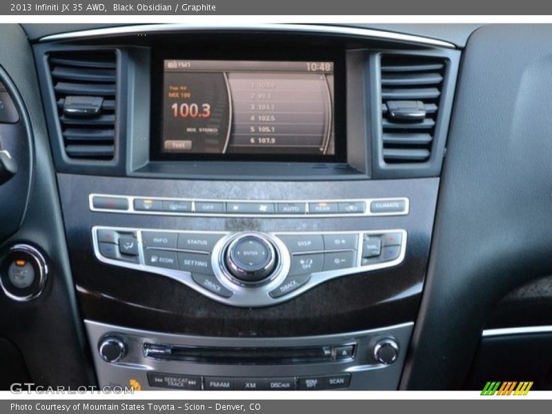 Black Obsidian / Graphite 2013 Infiniti JX 35 AWD