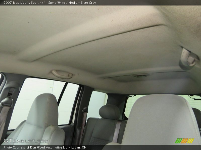 Stone White / Medium Slate Gray 2007 Jeep Liberty Sport 4x4