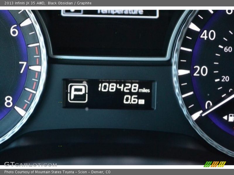 Black Obsidian / Graphite 2013 Infiniti JX 35 AWD