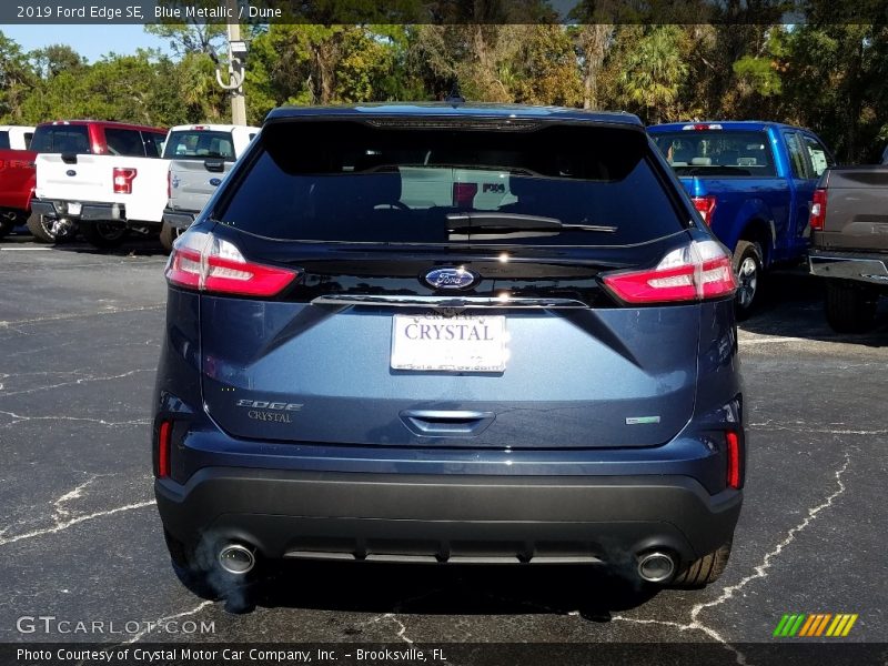 Blue Metallic / Dune 2019 Ford Edge SE