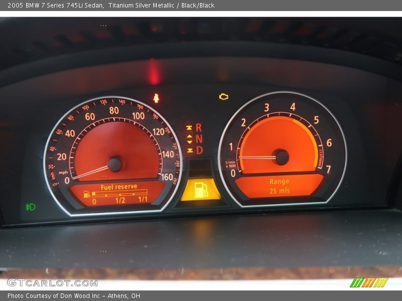 Titanium Silver Metallic / Black/Black 2005 BMW 7 Series 745Li Sedan