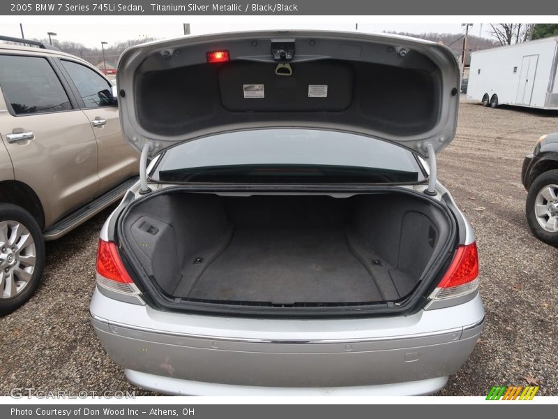 Titanium Silver Metallic / Black/Black 2005 BMW 7 Series 745Li Sedan