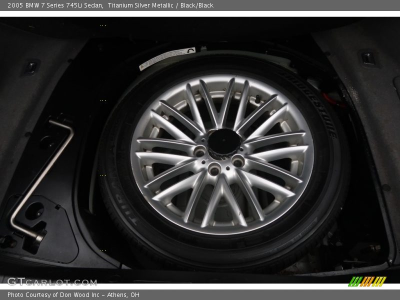 Titanium Silver Metallic / Black/Black 2005 BMW 7 Series 745Li Sedan