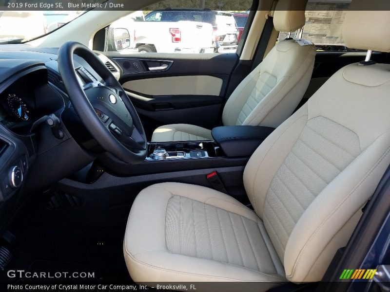 Blue Metallic / Dune 2019 Ford Edge SE