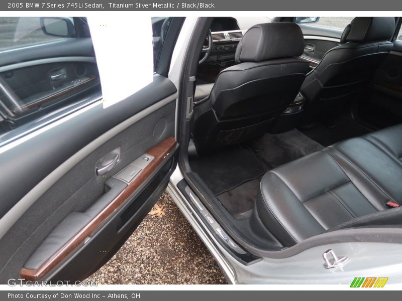 Titanium Silver Metallic / Black/Black 2005 BMW 7 Series 745Li Sedan