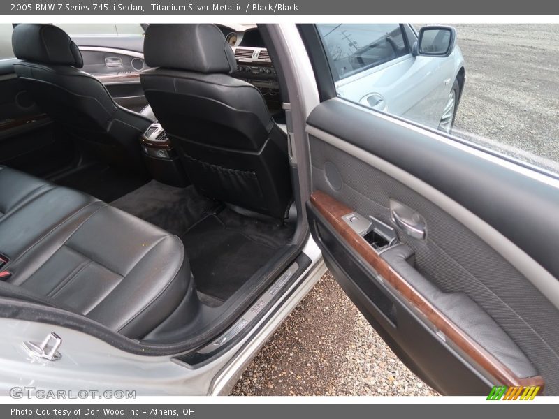 Titanium Silver Metallic / Black/Black 2005 BMW 7 Series 745Li Sedan