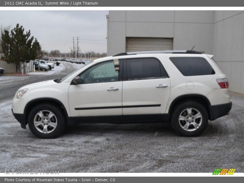 Summit White / Light Titanium 2011 GMC Acadia SL