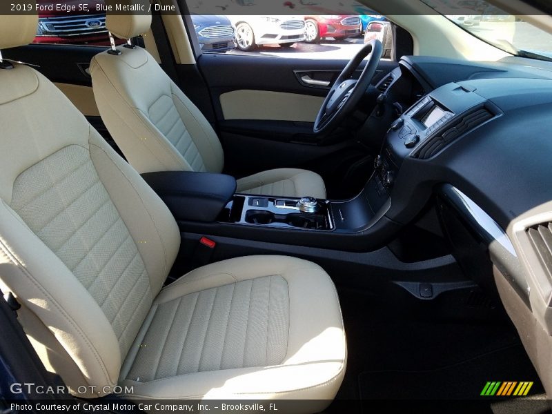 Blue Metallic / Dune 2019 Ford Edge SE