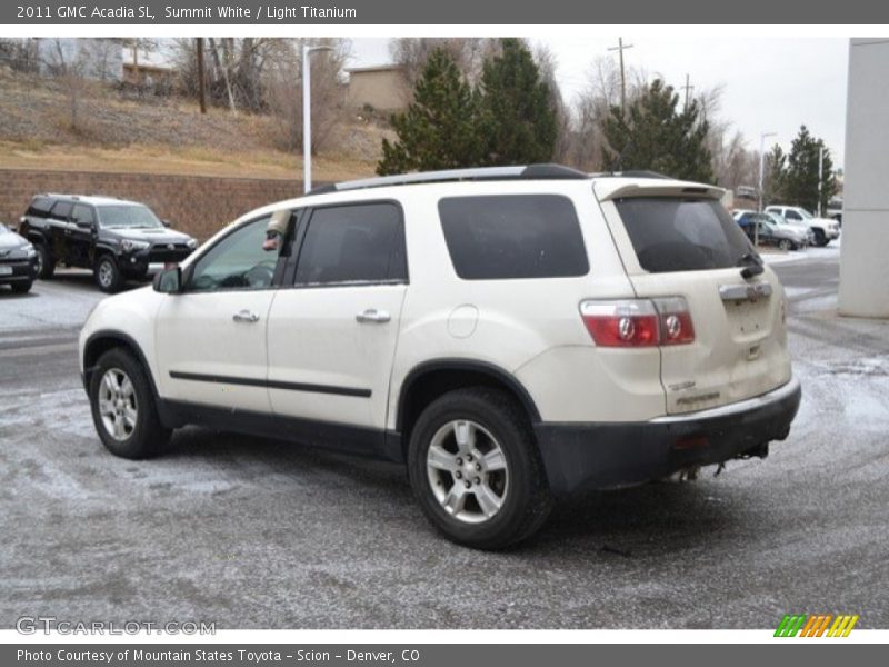 Summit White / Light Titanium 2011 GMC Acadia SL