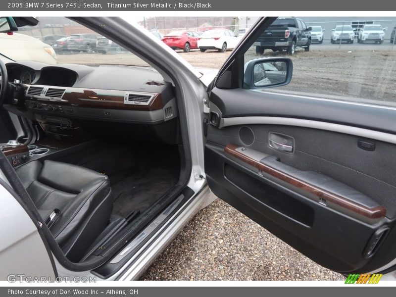 Titanium Silver Metallic / Black/Black 2005 BMW 7 Series 745Li Sedan