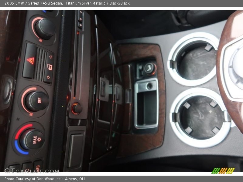 Titanium Silver Metallic / Black/Black 2005 BMW 7 Series 745Li Sedan