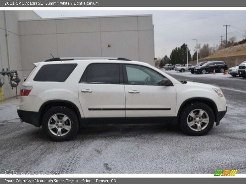 Summit White / Light Titanium 2011 GMC Acadia SL