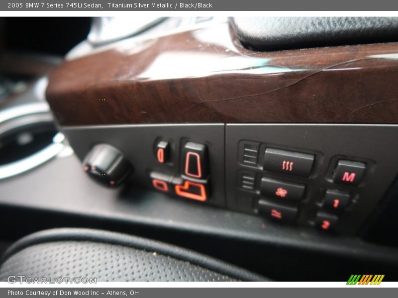 Titanium Silver Metallic / Black/Black 2005 BMW 7 Series 745Li Sedan