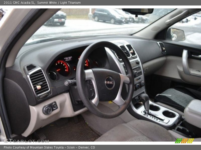 Summit White / Light Titanium 2011 GMC Acadia SL